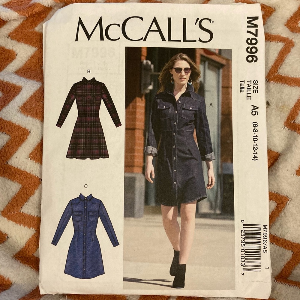 McCall’s Sewing Pattern 7996